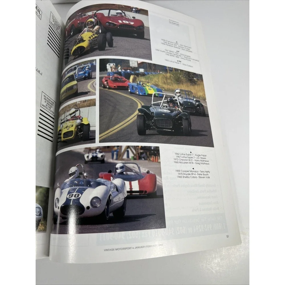 Vintage Motorsport Magazine MAR/APR 1994 Chaparral Story Part‎ III & III/B